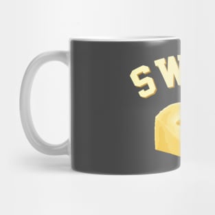 Swiss Cheese Funny College Style Logo Mug